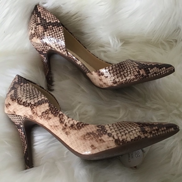 JP Lovvey3 snake print d’orsay style Jessica Simpson 3.5” heel Stiletto 8.5 NWT - Picture 5 of 9